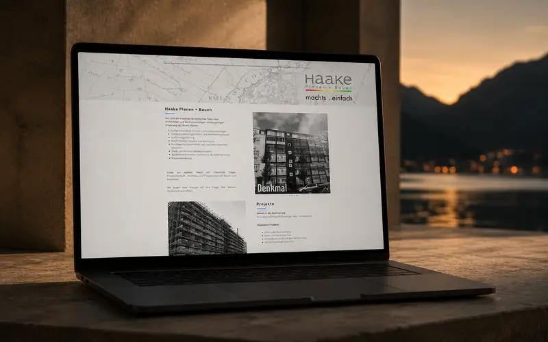 Haake Planen + Bauen, Website · Planung & Bau