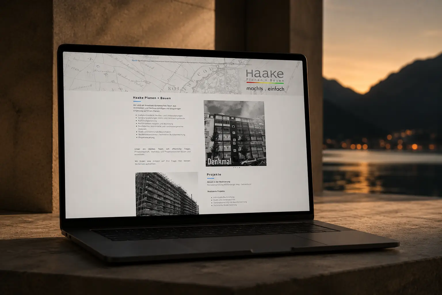 Haake Planen + Bauen, Website · Planung & Bau