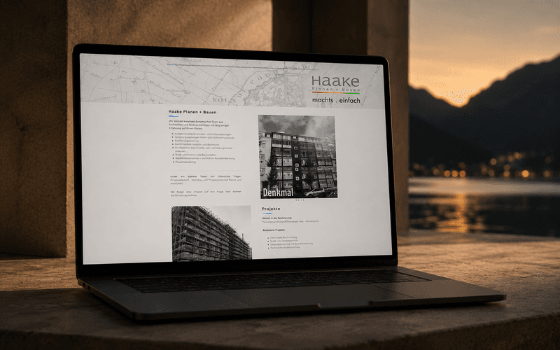 Haake Planen + Bauen – Website · Planung & Bau
