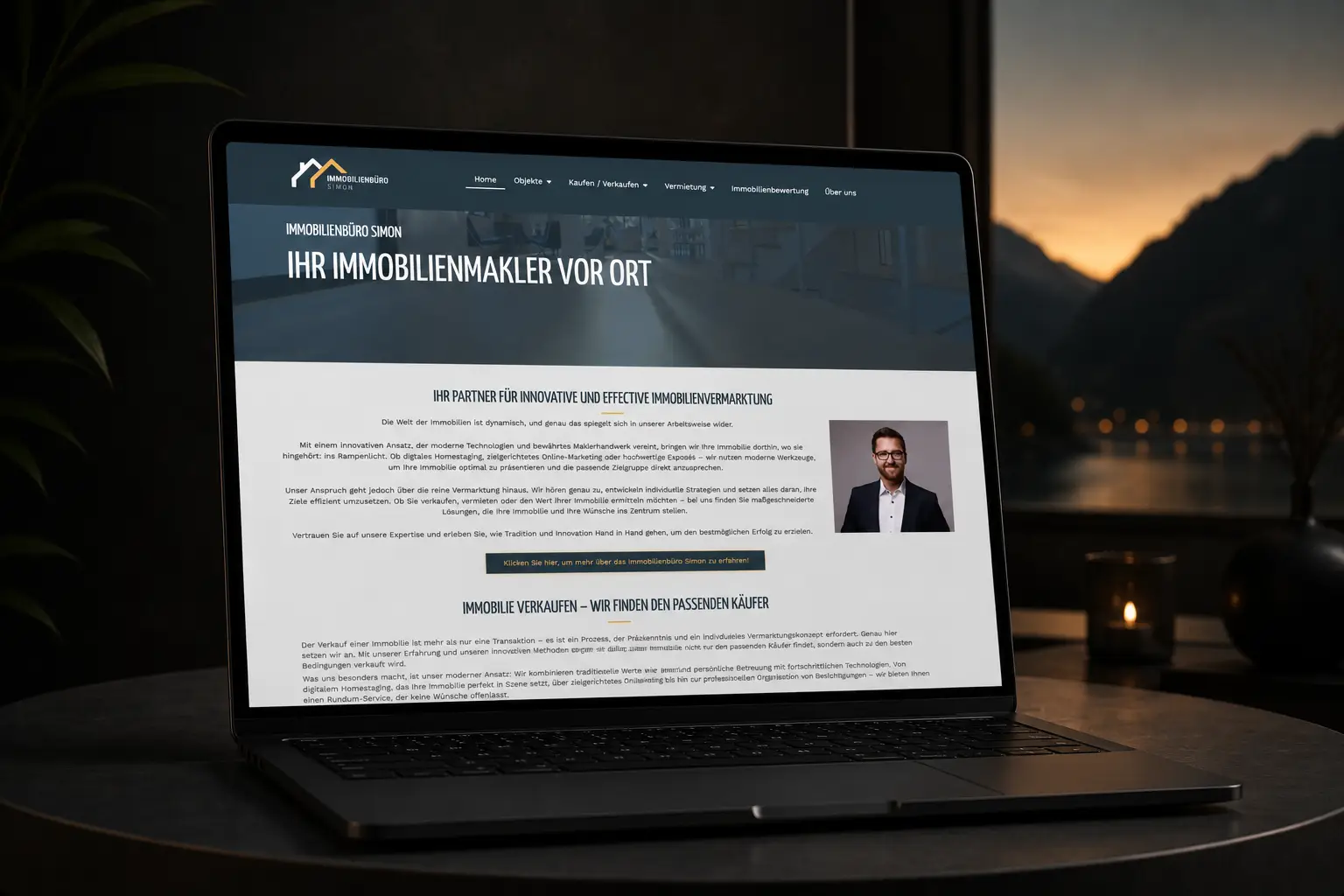 Immobilienbüro Simon, Website · Immobilien