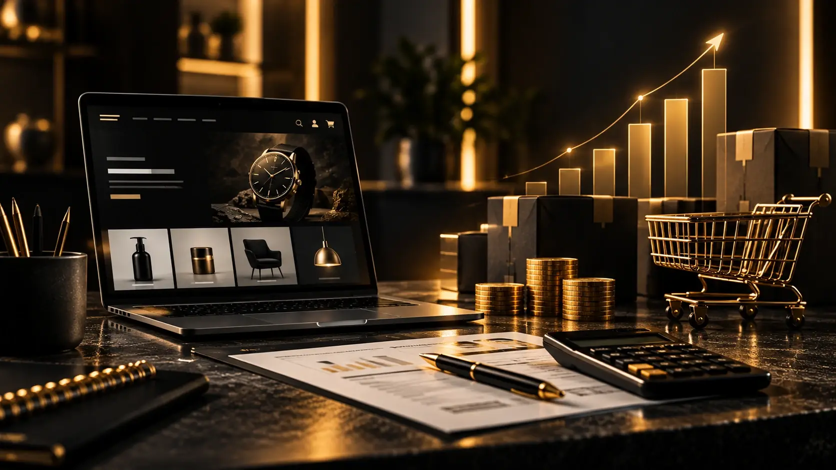 Planung von Budget und Investition für einen professionellen Online-Shop